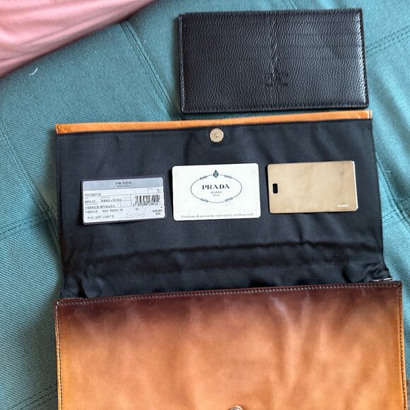 Authentic Prada Ombre Patent Leather Large Clutch - Picture 11 of 11